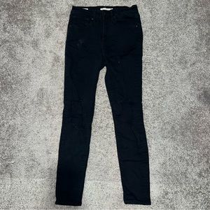 Black Levi’s High Rise Skinny Jeans